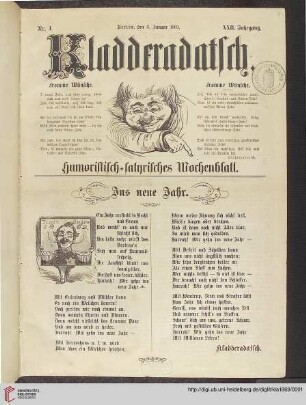 22: Kladderadatsch: Humoristisch-satirisches Wochenblatt