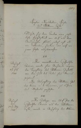 Genehmigung einer jährlichen Zulage für die Witwe Treuer aus der Professorenwitwen- und -waisenkasse.