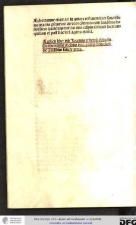 Explicit liber domini Joannis Tritemii, abbatis Spanhemensis, ordinis divi patris Benedicti, de laudibus sancte Anne.