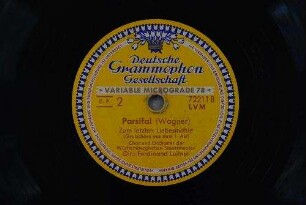 Parsifal : Zum letzten Liebesmahle; (Gralschöre aus dem 1. Akt) / (Wagner)