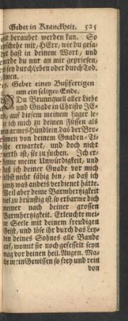 9. Gebet eines Bußfertigen um ein seliges Ende.
