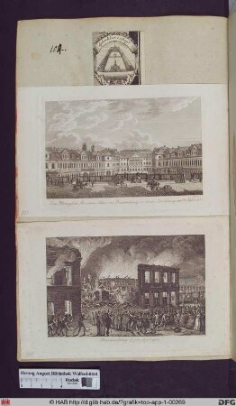 Das Herzogliche Residenz Schloss zu Braunschweig vor dessen Zerstörung am 7ten Septbr. 1830
