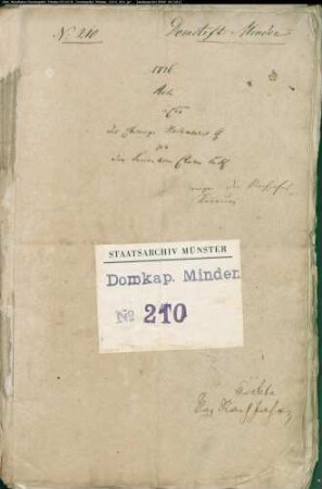 Kompaniechirurg Holtmeier ./. Succentor Clare als Testamentsvollstrecker des Kanonikus Holtmeier, des Bruders des Klägers: Beanstandung der Rechnung über das Nachjahr aus der Vikarie St. Ursula