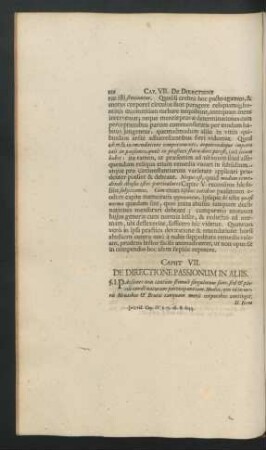 Caput VII. De Directione Passionum In Aliis.