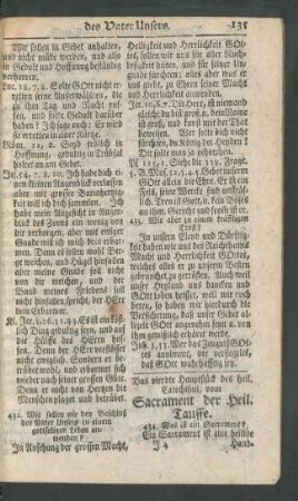 Das vierdte Hauptstück des Heil. Catechismi, vom Sacrament der Heil. Tauffe