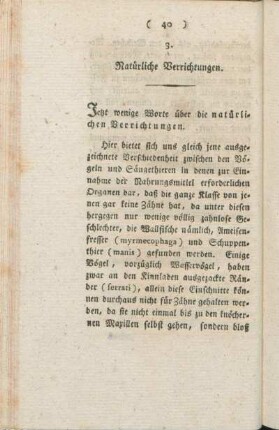 3. Natürliche Verrichtungen.