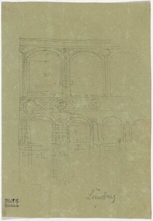 Bürgerhaus in Lüneburg, Langseite (mit Aufmaß)
