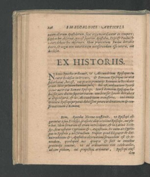 Ex Historiis.