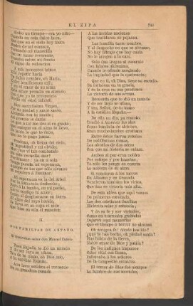II. - Dos familias de antaño. : Al ilustrísimo señor don Manuel Cañete.