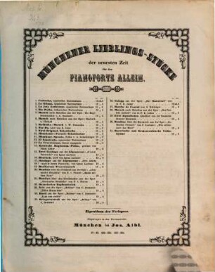 Arie aus der Oper Belisar von C. Donizetti : für d. Pianoforte