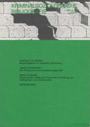 Kriminalsoziologische Bibliografie