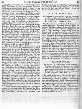 Wagenfeld, L.: Ueber die Erkenntniß und Kur der Krankheiten des Rindviehes. Königsberg: Bornträger 1835