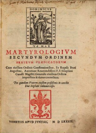 Martyrologium secundum ordinem Fratrum Praedicatorum