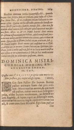 Dominica Misericordias Domini ...