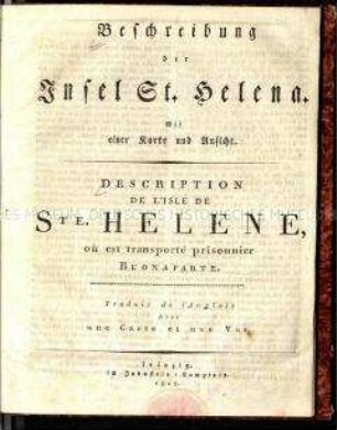 Beschreibung der Insel St. Helena