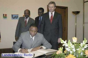 Berlin-Besuch von Mamadou Tanja (Präsident der Republik Niger); Berliner Rathaus, Wappensaal (Mitte)