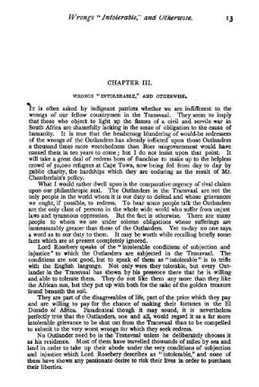 Chapter III. Wrongs "Intolerable", And Otherwise.