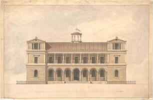 Métivier, Jean Baptiste; Landhaus - Aufriss