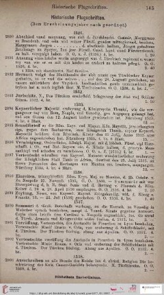 Historische Flugschriften (Nr. 2890 - 3810)