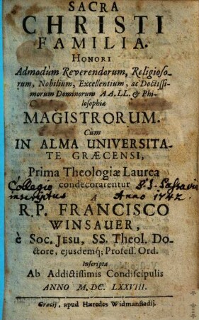 Sacra Christi familia