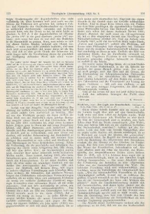 116-117 [Rezension] Pichler, Hans, Zur Logik der Gemeinschaft