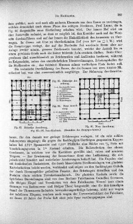 Fig. 85-86. Bau-Akademie (Grundriss des Hauptgeschosses)