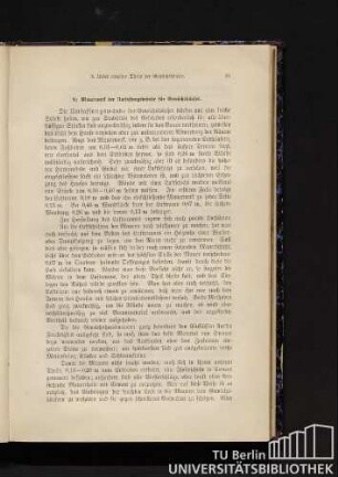 b) Mauerwerk der Umfassungswände für Gewächshäuser.