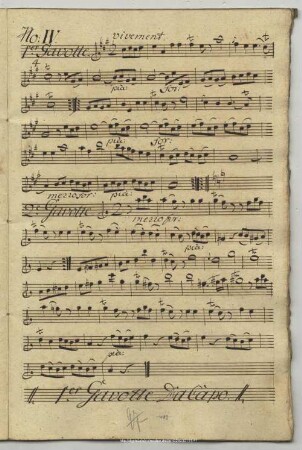 4. Anonymus, Gavottes, A-Dur