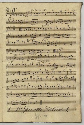 4. Anonymus, Gavottes, A-Dur