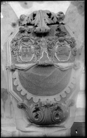 Handschuhsheim Sankt Vitus Kirche Epitaph Charlotta Laura Strup von Gelnhausen (gestorben 1713)