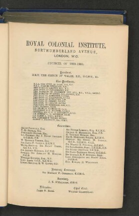 Council of 1899-1900.