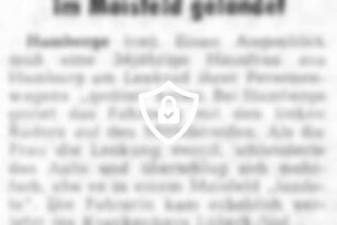 Im Maisfeld gelandet
