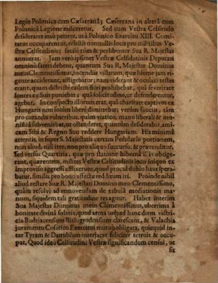 Literae supremi regni Poloniae Cancellarii ad Emeric. Sekelium scriptae