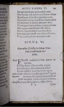 Scena VI. Conradus. Isabella. Iordanus. Nuncius. Consiliarius Iordani