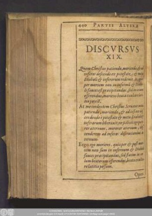Discursus XIX.
