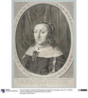 Porträt der Pfalzgräfin Anna Katharina Konstanze