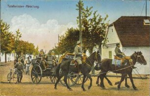 Telefonisten-Abteilung.