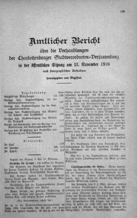13. November 1918