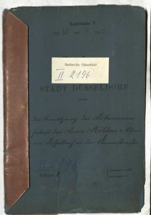 Nutzung der Futtermauer der Firma Mohlau & Söhne am Düsselbach an der Annastraße