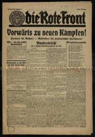 Die Rote Front. 7. Jahrgang 1930