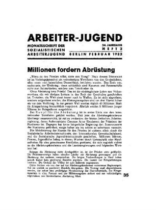 Millionen fordern Abrüstung