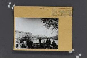 Mühlendammschleuse. Berlin, Mitte, Rolandufer/Fischerinsel/Märkisches Ufer