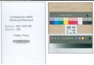 Entnazifizierung Franz Fobbe , geb. 01.04.1907 ()