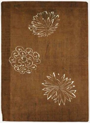 Katagami - verschiedene Chrysanthemen