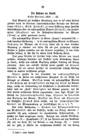 Das statische System der ersten Periode