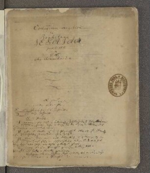 [Vorlesungsnachschrift M. Brumhard] : Cod. theol. 1321