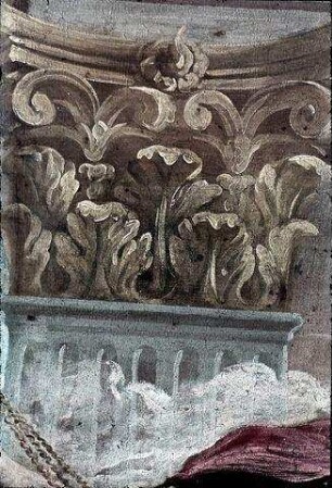 Mittelbild: Alexander opfert in Gegenwart des Hohepriesters Jaddus im Tempel zu Jerusalem