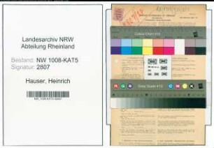 Entnazifizierung Heinrich Hauser , geb. 25.01.1897 (Malermeister)