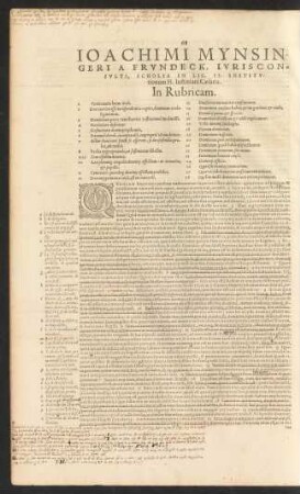 ... Scholia In Lib. II. Institutionum Fl. Iustiniani Caesaris. In Rubricam.