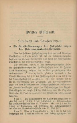 Dritter Abschnitt. Strafrecht und Strafverfahren.